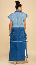 Load image into Gallery viewer, Denim Laced-Up Vest