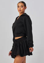 Load image into Gallery viewer, Chic Black Mini Skirt Set