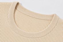 Load image into Gallery viewer, Cream Long Sleeve Top with Mesh Detail