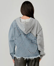 Load image into Gallery viewer, Denim Meets Comfort Hoodie
