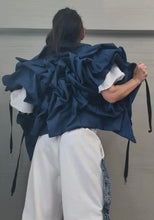 Load image into Gallery viewer, Denim Runway Twisted Vest (Dark & Light Denim)