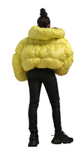 Load image into Gallery viewer, Reversible Puff Jacket (Black/Yellow)