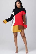 Load image into Gallery viewer, Abstract Red Sweater
