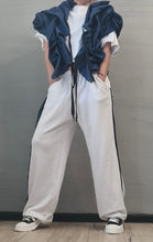 Load image into Gallery viewer, Denim Runway Twisted Vest (Dark &amp; Light Denim)
