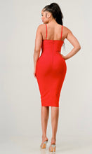 Load image into Gallery viewer, Red Corset Bandage Dress
