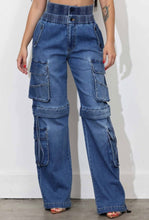 Load image into Gallery viewer, New Double Waist Baggy Cargo Jeans

