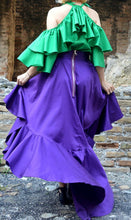 Load image into Gallery viewer, Purple Ruffle Skirt
