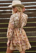 Load image into Gallery viewer, Sienna Sunset Smocked Mini Dress
