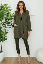 Load image into Gallery viewer, Army Green Knit Tunic
