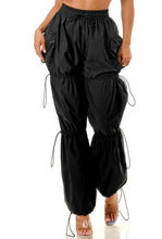 Load image into Gallery viewer, Black Parachute Jogger Pants
