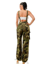 Load image into Gallery viewer, Camouflage Cargo Pocket Overalls
