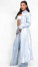 Load image into Gallery viewer, White Washed Denim Duster
