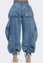 Load image into Gallery viewer, Denim Cargo Baggy Joggers PLUS
