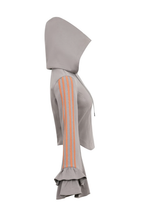 Load image into Gallery viewer, Ruffle Bell Sleeve Hoodie

