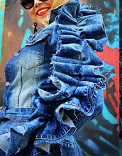 Load image into Gallery viewer, Denim Flounced Jacket
