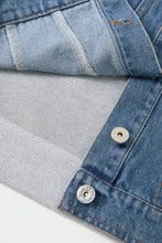 Load image into Gallery viewer, Denim Contrast Hoodie Jacket
