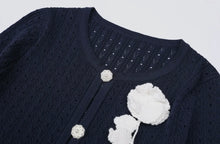 Load image into Gallery viewer, KIMMY Navy Elegance Knit Dress
