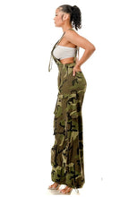 Load image into Gallery viewer, Camouflage Cargo Pocket Overalls
