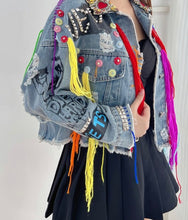 Load image into Gallery viewer, Denim Embroidered Jacket
