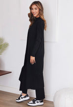Load image into Gallery viewer, Charcoal 3-Piece Ribbed Knit Set
