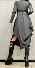 Load image into Gallery viewer, Gray Extravagant Asymmetric Dress
