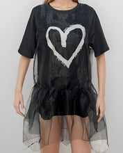 Load image into Gallery viewer, Black Graphic Tee/Dress
