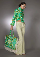 Load image into Gallery viewer, Green Swirl Cotton Top

