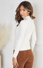 Load image into Gallery viewer, Ribbed Turtleneck Knit Top
