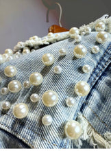 Load image into Gallery viewer, Hand Beaded Denim Jacket

