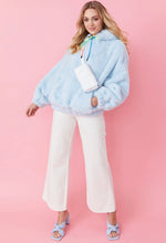 Load image into Gallery viewer, Oversized Faux Fur Hoodie (Orange, Green, Yellow, Light Blue)
