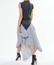 Load image into Gallery viewer, Sienna Gray/Black Boho Dress
