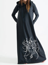 Load image into Gallery viewer, “Tina” Hooded OCTOPUS Printed Dress
