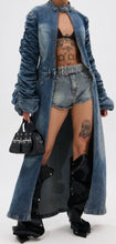 Load image into Gallery viewer, Dark Wash Denim Trench
