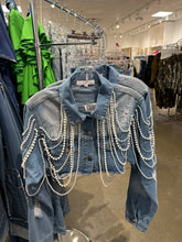 Load image into Gallery viewer, Dripping Pearl &amp; Denim Jacket
