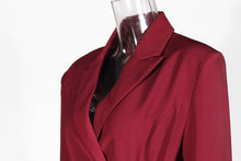 Load image into Gallery viewer, Elegant Mesh‑Panel Trench Coat Set with Slim Skirt
