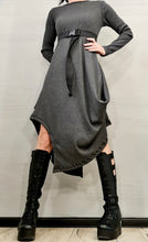 Load image into Gallery viewer, Gray Extravagant Asymmetric Dress
