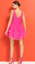 Load image into Gallery viewer, Fuschia Tulle Mini Dress
