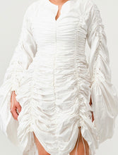 Load image into Gallery viewer, White Ruched Dress/Top

