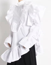 Load image into Gallery viewer, White Ruffle Top
