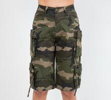 Load image into Gallery viewer, Camo Cargo Jorts (S-3X)
