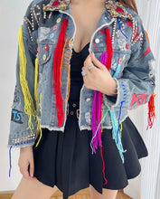 Load image into Gallery viewer, Denim Embroidered Jacket
