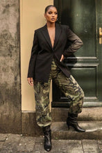 Load image into Gallery viewer, Rhinestone Camo Wide Leg Cargo Pants (S-3X)
