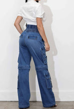 Load image into Gallery viewer, New Double Waist Baggy Cargo Jeans
