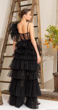 Load image into Gallery viewer, Black Frill High Low Tulle Dress
