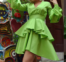 Load image into Gallery viewer, Light Green Summer Ruffle Dress
