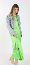 Load image into Gallery viewer, Pearls &amp; Jewels Cropped Denim Jacket
