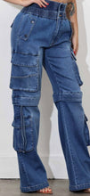 Load image into Gallery viewer, New Double Waist Baggy Cargo Jeans
