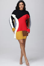 Load image into Gallery viewer, Abstract Red Sweater
