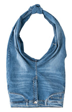 Load image into Gallery viewer, Blue Denim Design Bag
