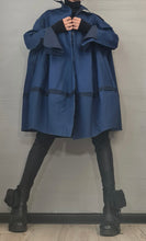 Load image into Gallery viewer, Blue Denim Midi Trench Coat
